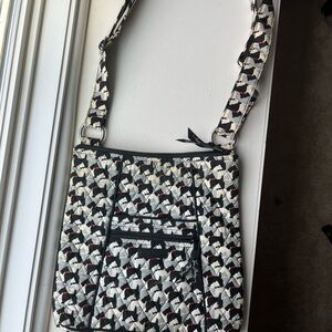 Vera Bradley Black and White Dog Patterned Women's Bag